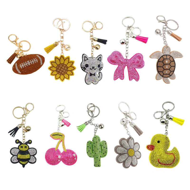 Bling Bag Charm Bundle of 10