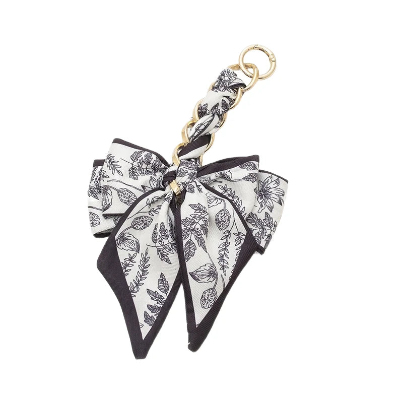 Elegant Bow Bag Charm