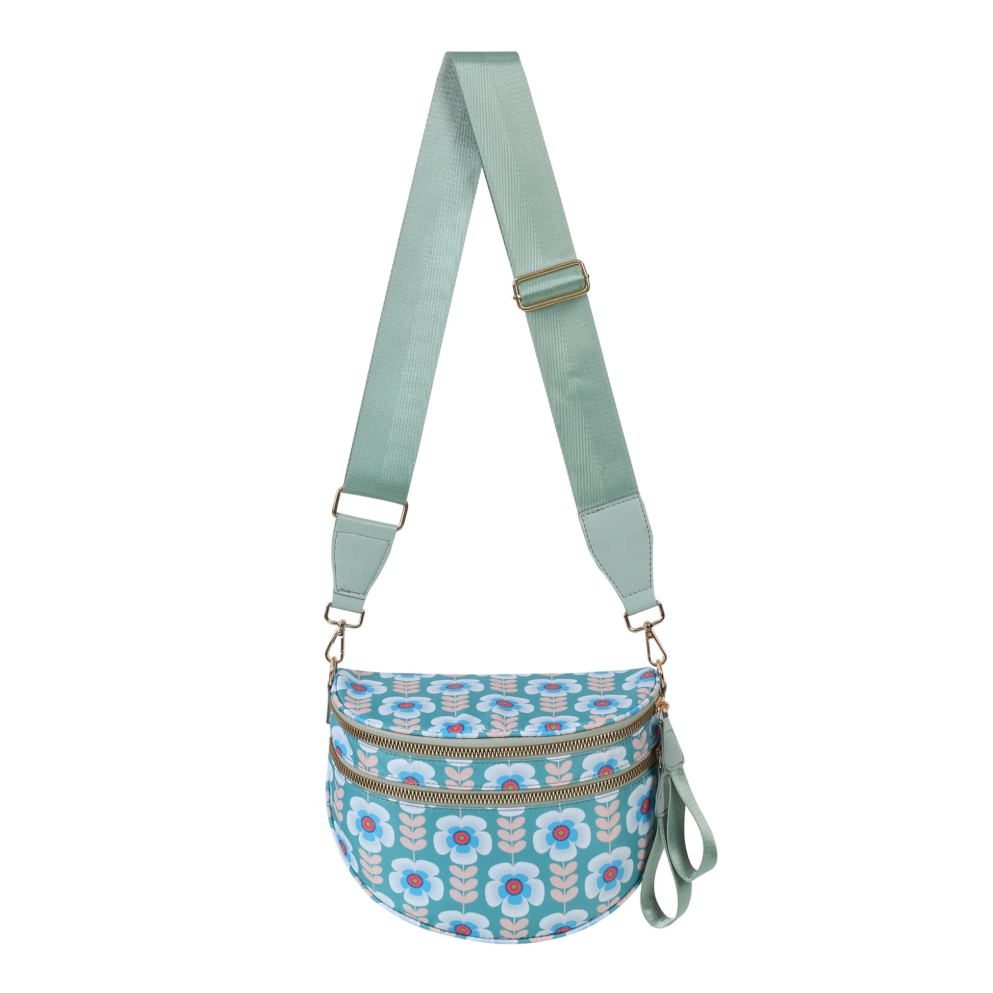 Teal and White