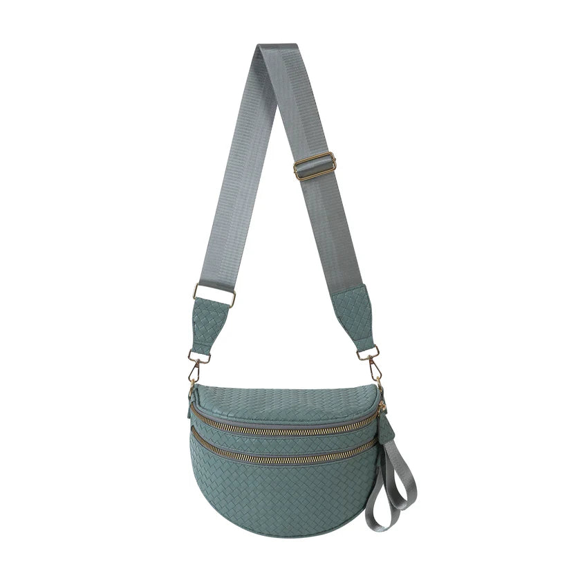 GoFree - Woven Leather Bum Bag
