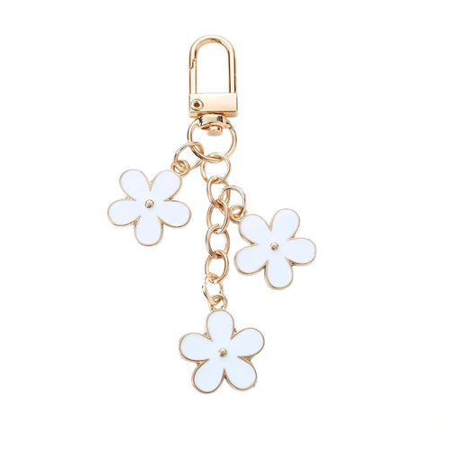 Daisy Flower Bag Charm