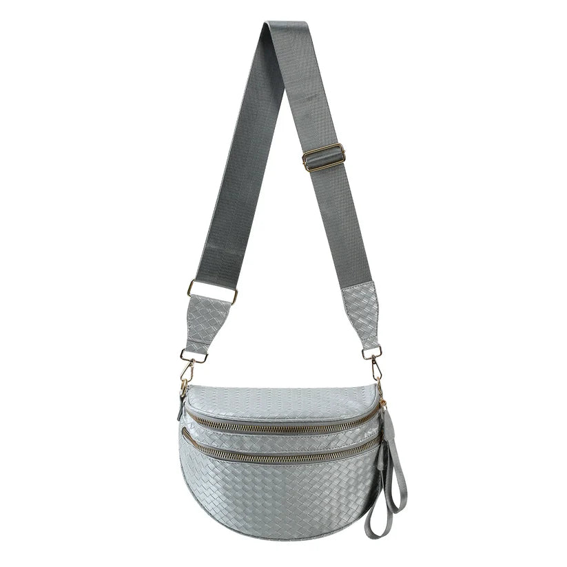 GoFree - Woven Leather Bum Bag