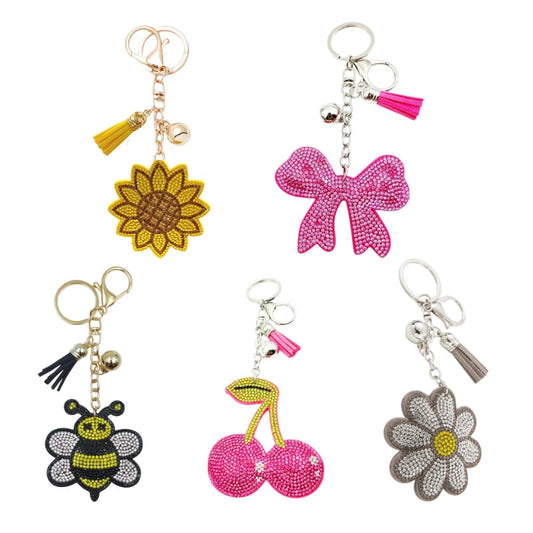 Bling Bag Charm Bundle of 5