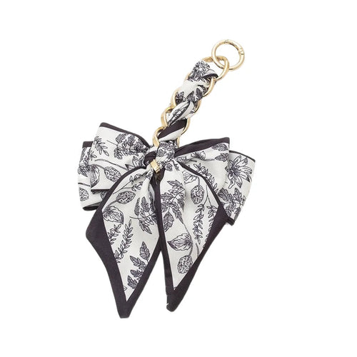 Elegant Bow Bag Charm